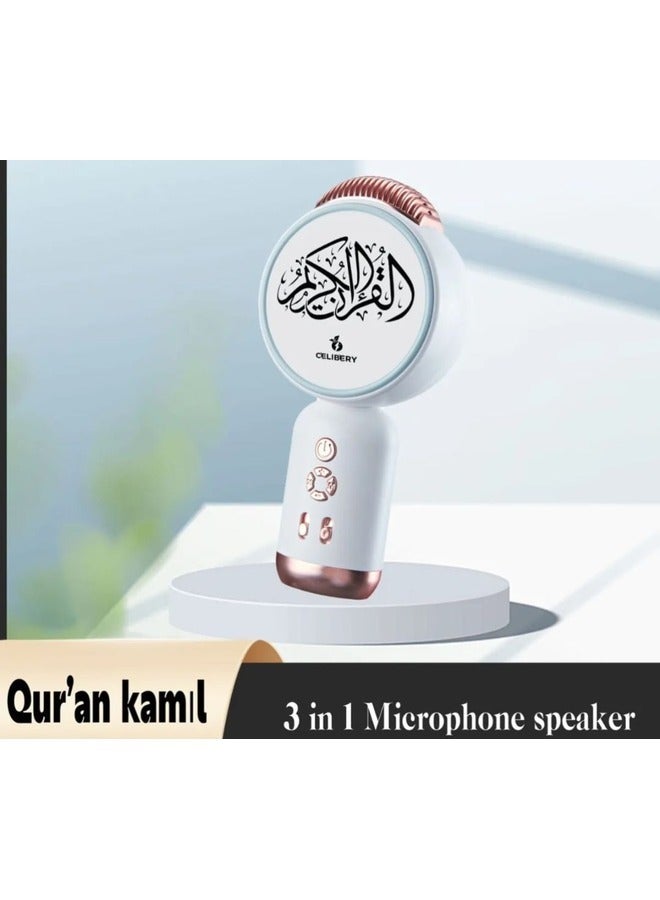 CELIBERY Quran Speaker Bluetooth with Microphone Support, White  - Image 4