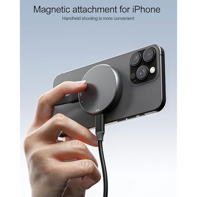 rayihni MAGNETIC M.2 2230 NVME ENCLOSURE FOR EXTERNAL STORAGE FOR IPHONE 15/16 PRO MAX, USB C 3.2 GEN2 10GBPS, 100W PD CHARGING, ALUMINUM EXTERNAL SSD CASE FOR ANDROID/IPAD/MACBOOK (SPACE GREY - SQUARE) - Image 2