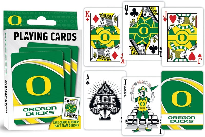 Master Pieces NCAA Oregon Ducks Playing Cards, 2.5" x 3.5 - Premium Quality, Educational, and Fun Activity for Kids and Families - Great Gift Idea for Holidays, Birthdays, and Everyday Playtime - Image 3