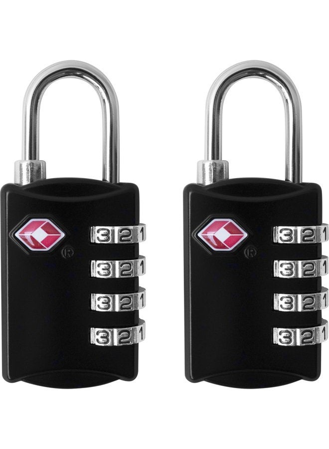 desired tools 4 Digit Combination Steel Tsa Luggage Lock - Black - Image 1