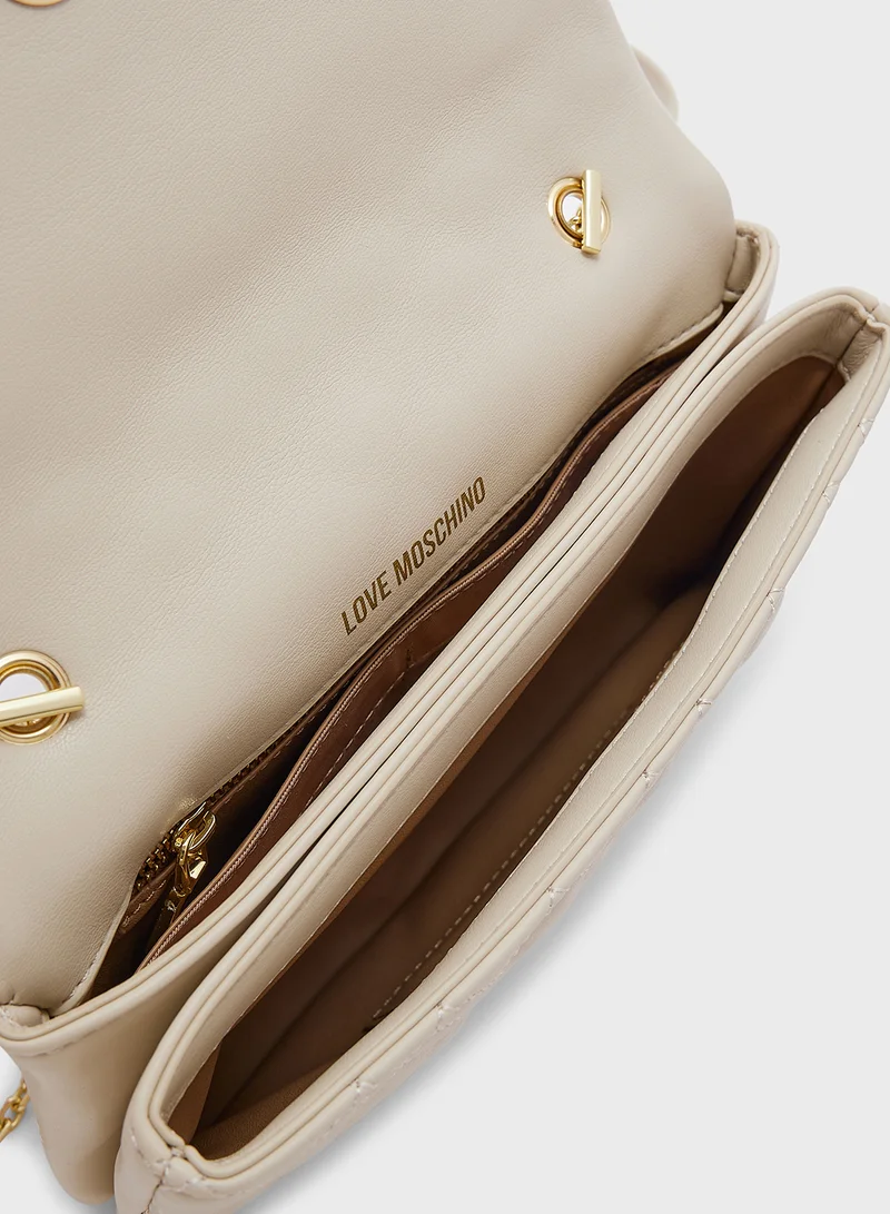 لوف موسكينو IVORY QUILTED PU IVORY QUILTED PU