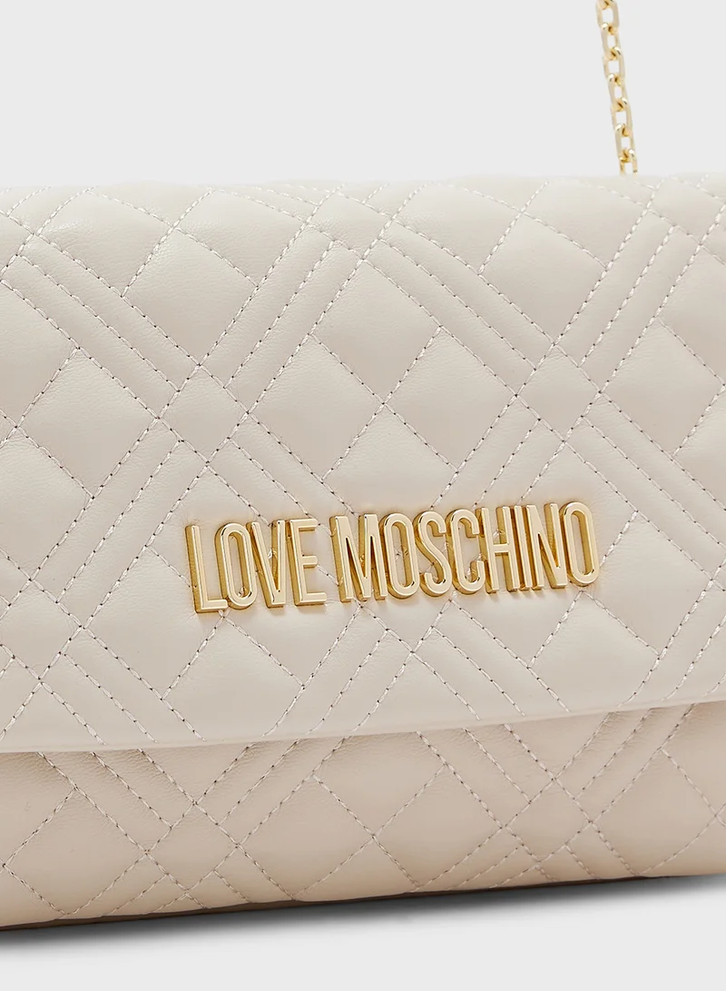 لوف موسكينو IVORY QUILTED PU IVORY QUILTED PU