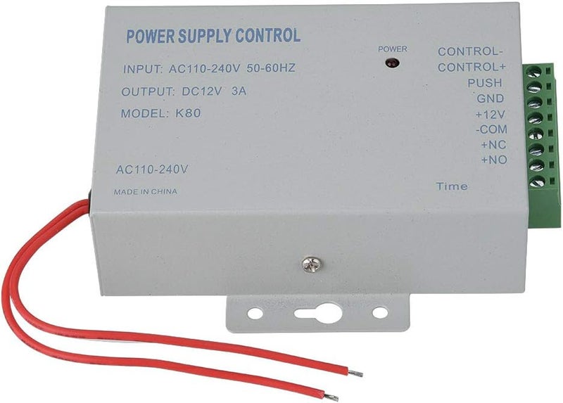 كلاراكو وحدة تحكم في مصدر الطاقة 3A 30W لنظام التحكم في الوصول إلى الباب مزود بالطاقة مع مدخل تيار متردد 110 فولت - 240 فولت ومخرج تيار مستمر 12 فولت - Image 1
