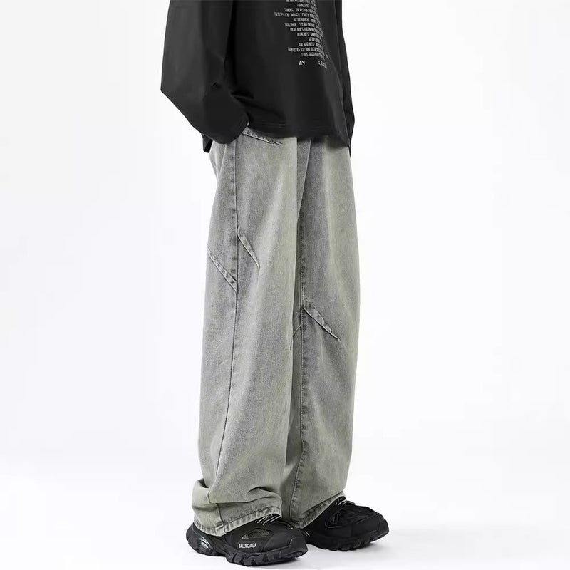 Unisex Classic Denim Jeans Loose Fit Daily Outdoor Wear - Image 2