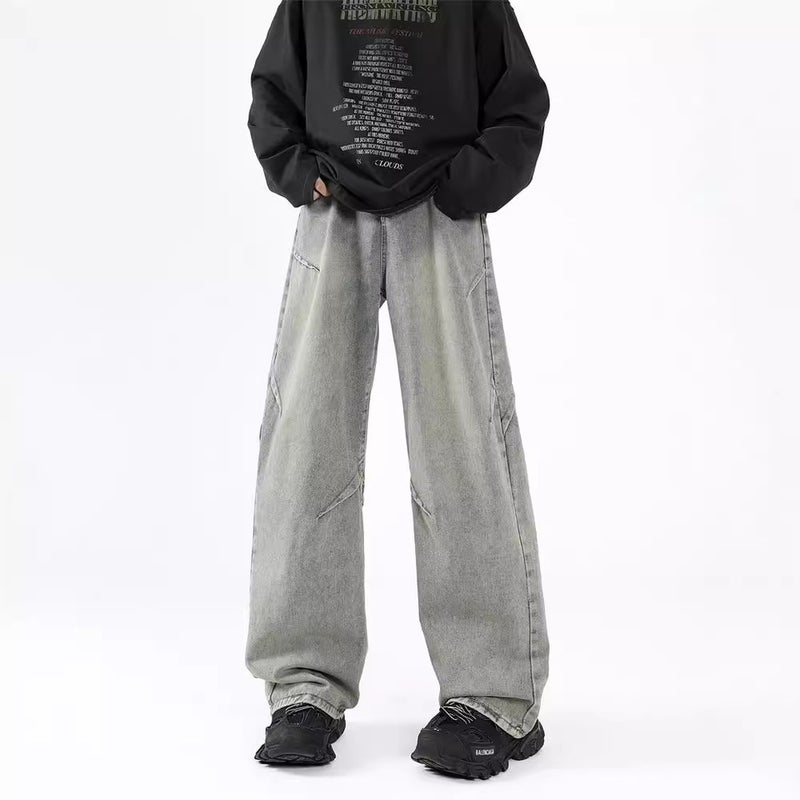 Unisex Classic Denim Jeans Loose Fit Daily Outdoor Wear - Image 5