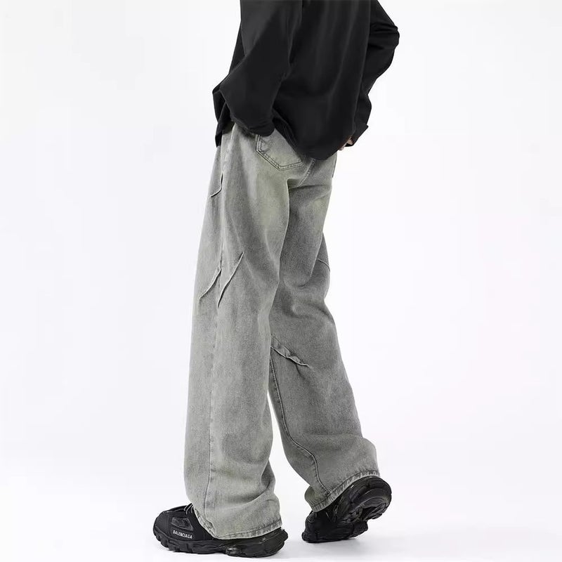 Unisex Classic Denim Jeans Loose Fit Daily Outdoor Wear - Image 4