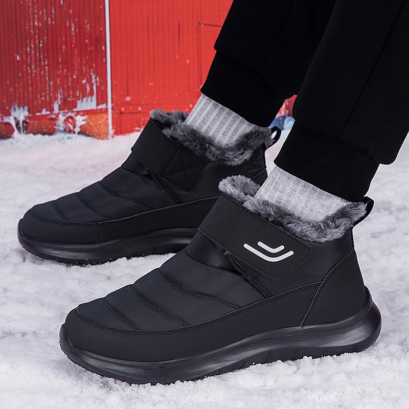 Foot Jianlijian Elderly Shoes Men'S Winter Fleece-Lined Warm Cotton Shoes Middle-Aged And Elderly Non-Slip Mom And Dad Shoes Women'S Snow Boots - Image 5