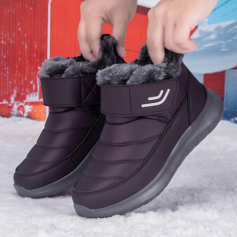 Foot Jianlijian Elderly Shoes Men'S Winter Fleece-Lined Warm Cotton Shoes Middle-Aged And Elderly Non-Slip Mom And Dad Shoes Women'S Snow Boots - Image 3