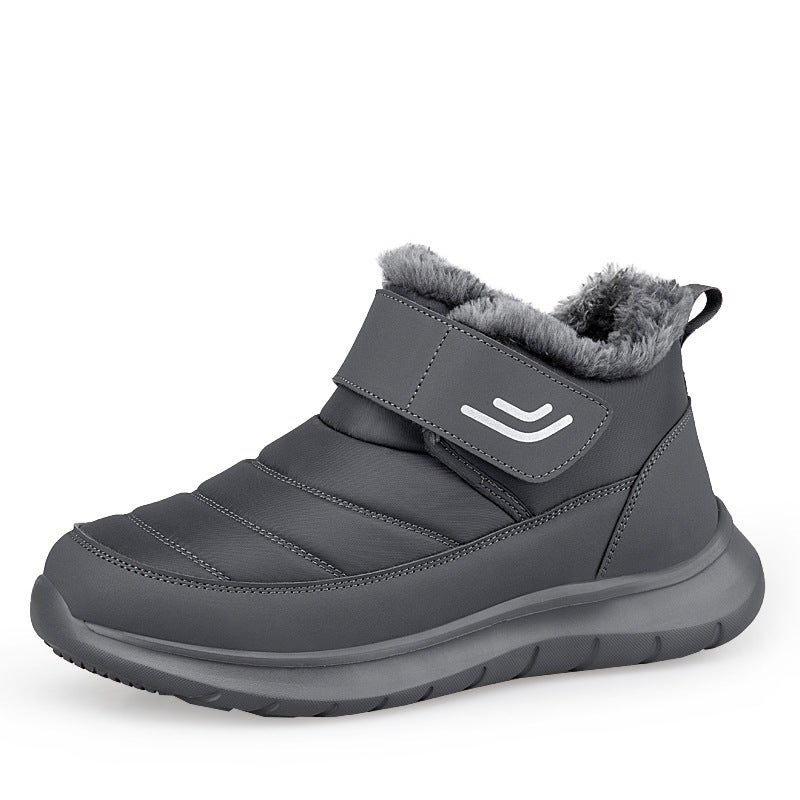 Foot Jianlijian Elderly Shoes Men'S Winter Fleece-Lined Warm Cotton Shoes Middle-Aged And Elderly Non-Slip Mom And Dad Shoes Women'S Snow Boots - Image 1