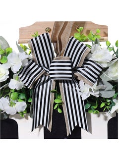 Y&D Welcome Sign Creative Bowknot Letter Wreath In Front Of The Door Outdoor Decoration Props For The Courtyard 35x35CM  - Image 2