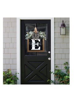 Y&D Welcome Sign Creative Bowknot Letter Wreath In Front Of The Door Outdoor Decoration Props For The Courtyard 35x35CM  - Image 3