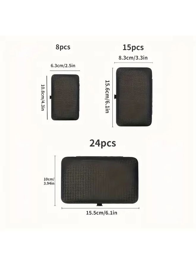 بلاك ووريور 24 قطعة مجموعة مقص أظافر من الفولاذ المقاوم للصدأ مع صندوق تخزين للسفر - Image 5