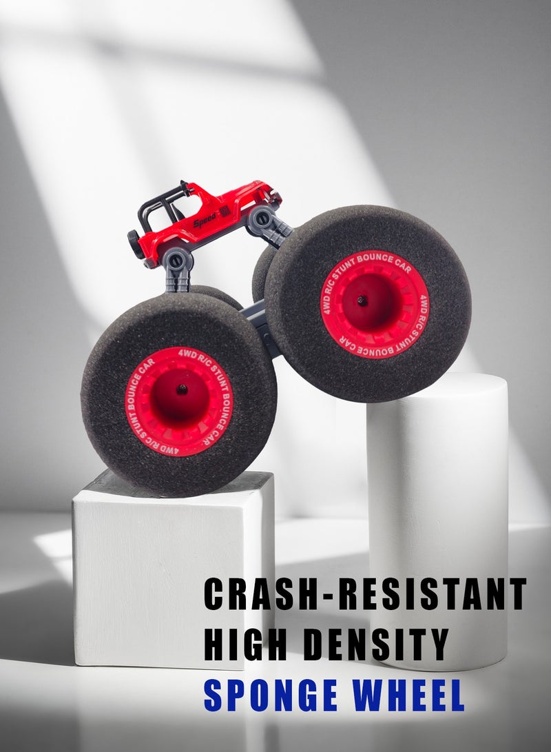 2.4GHz Remote Control Stunt Car with Soft Sponge Wheels – 360° Rotation, Rechargeable, High-Speed Flip RC Vehicle  - Image 2