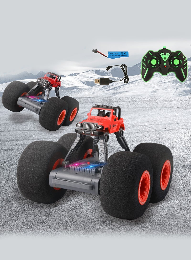 2.4GHz Remote Control Stunt Car with Soft Sponge Wheels – 360° Rotation, Rechargeable, High-Speed Flip RC Vehicle  - Image 1