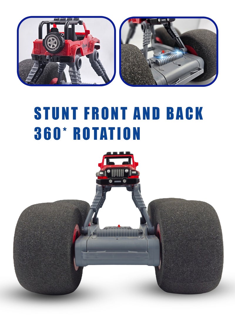 2.4GHz Remote Control Stunt Car with Soft Sponge Wheels – 360° Rotation, Rechargeable, High-Speed Flip RC Vehicle  - Image 3