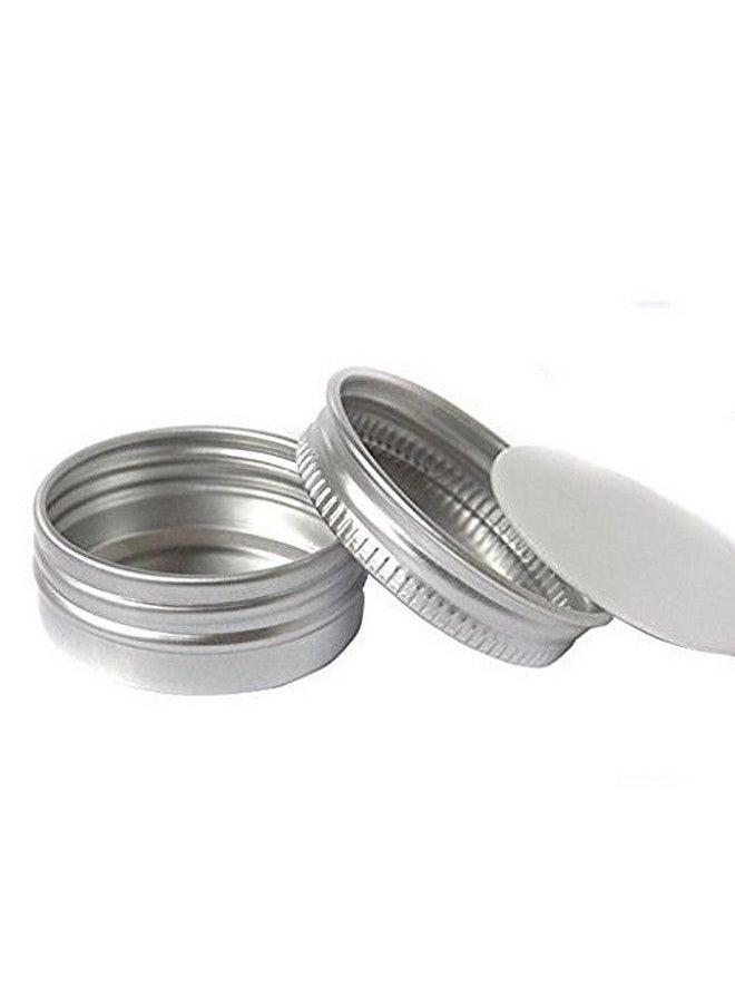 ericotry Pack Of 12 Aluminum Tin Jars Round Pot Screw Cap Lid For Lip Balm Nail Art Cream Cosmetic Make Up Eye Shadow Powder Pot Jar Tin Case Container (10Ml) (15Ml)  - Image 4