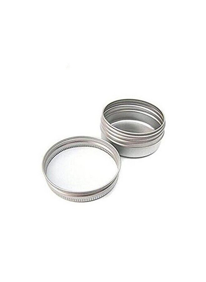 ericotry Pack Of 12 Aluminum Tin Jars Round Pot Screw Cap Lid For Lip Balm Nail Art Cream Cosmetic Make Up Eye Shadow Powder Pot Jar Tin Case Container (10Ml) (15Ml)  - Image 3