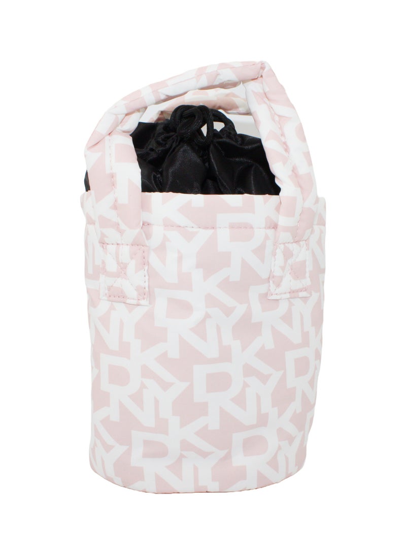 DKNY Signature Puffer Bucket Bag Cosmetic Bag, Travel Make up Bag Small, Small Lightweight Cosmetic Bag Storage Bag, Small Makeup Bag, Travel Toiletry Bag - Image 3