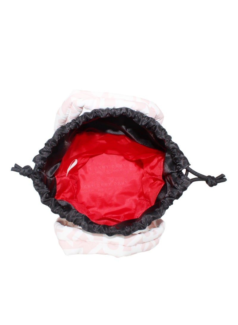 DKNY Signature Puffer Bucket Bag Cosmetic Bag, Travel Make up Bag Small, Small Lightweight Cosmetic Bag Storage Bag, Small Makeup Bag, Travel Toiletry Bag - Image 5