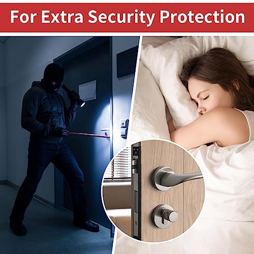 MOSECYOU Door Latch Guard Plate, Outswing Door Security Protector, L-Shaped Door Latch Shield, Cover to Block Access to The Door Lock/Deadbolt Latch (11 in. - 1pack) - Image 4