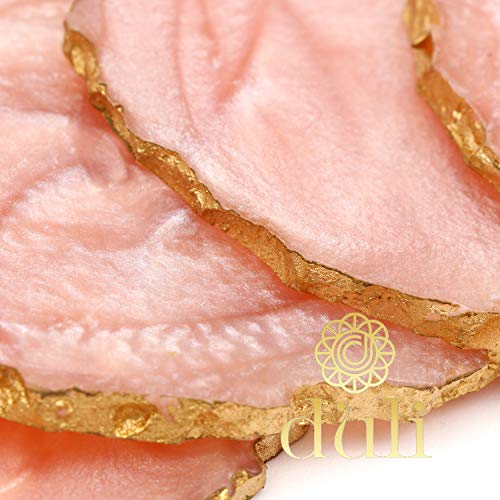 DULI Set of 6 Resin Tea,Coffee Coasters (10 * 8 cm) (Pink) - Image 3
