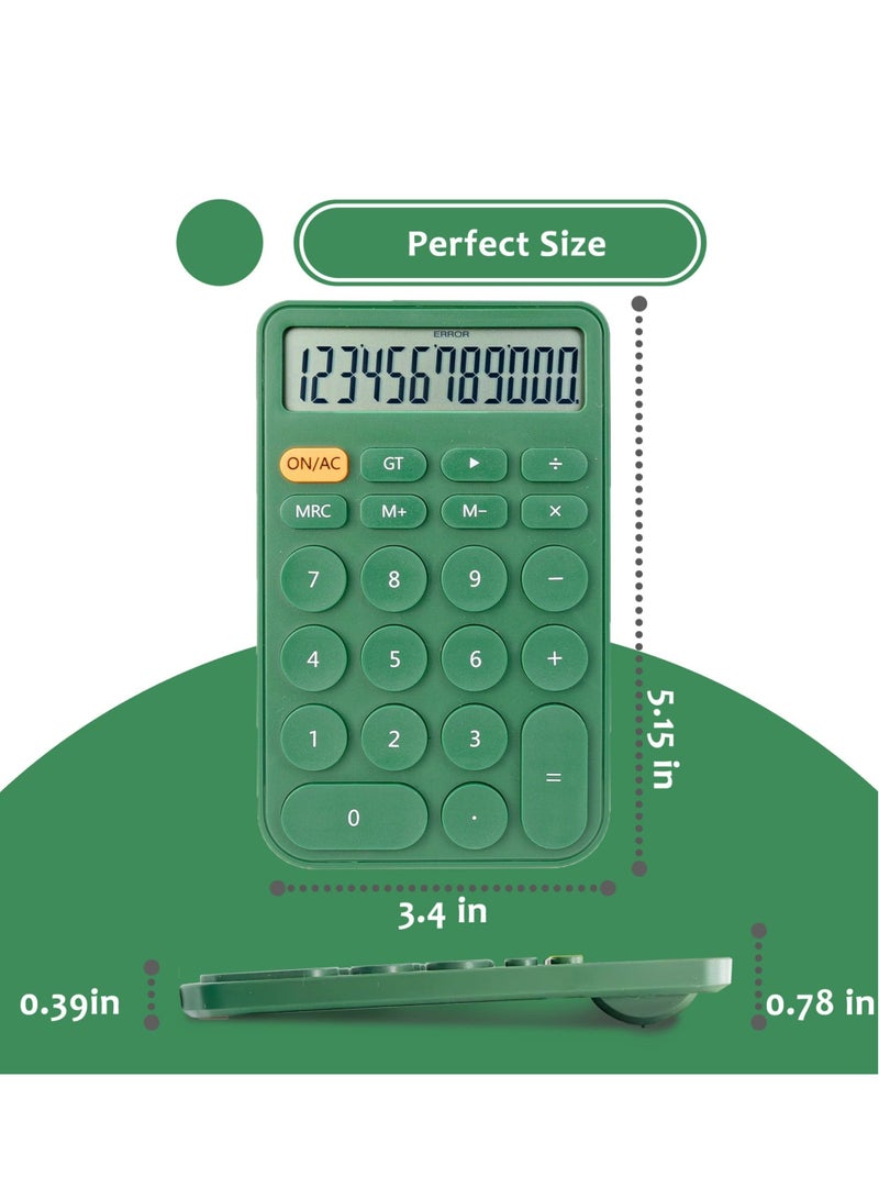 Calculator, Desktop Large Display and Buttons, Mechanical Switch Calculator 12 Digit for Office, School, Home & Business Use, Automatic Sleep, with Battery - Image 2
