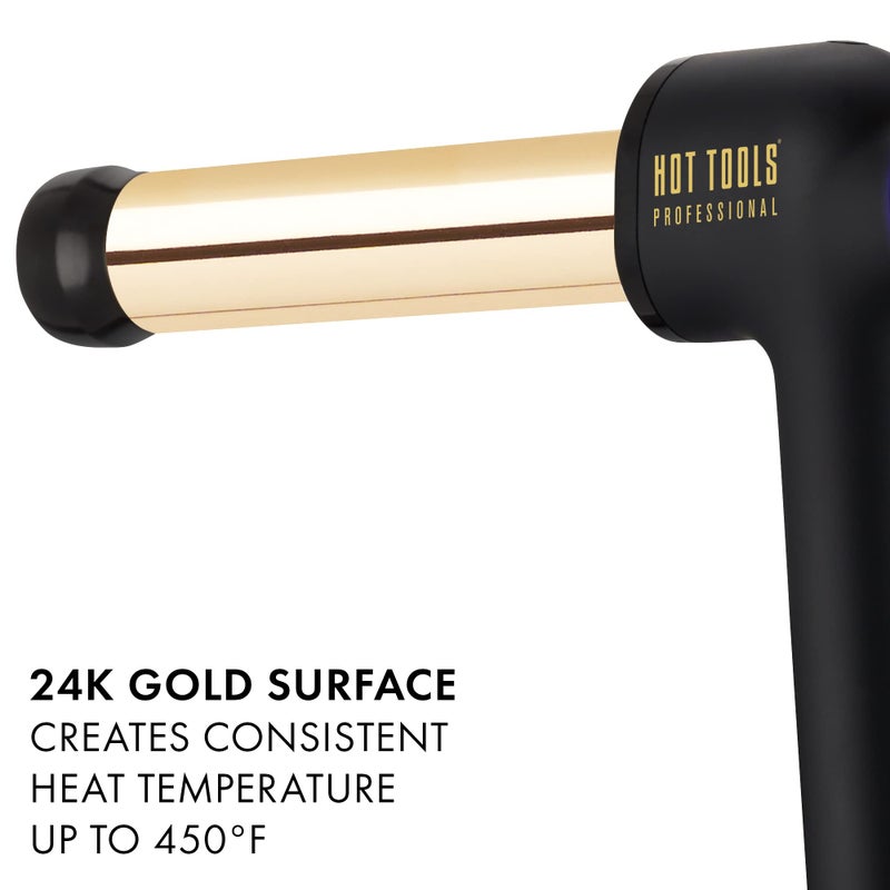 Hot Tools Pro Artist 24K Gold Curlbar Curling Wand | Long Lasting, Defined Curls (1-1/4 in) - Image 5