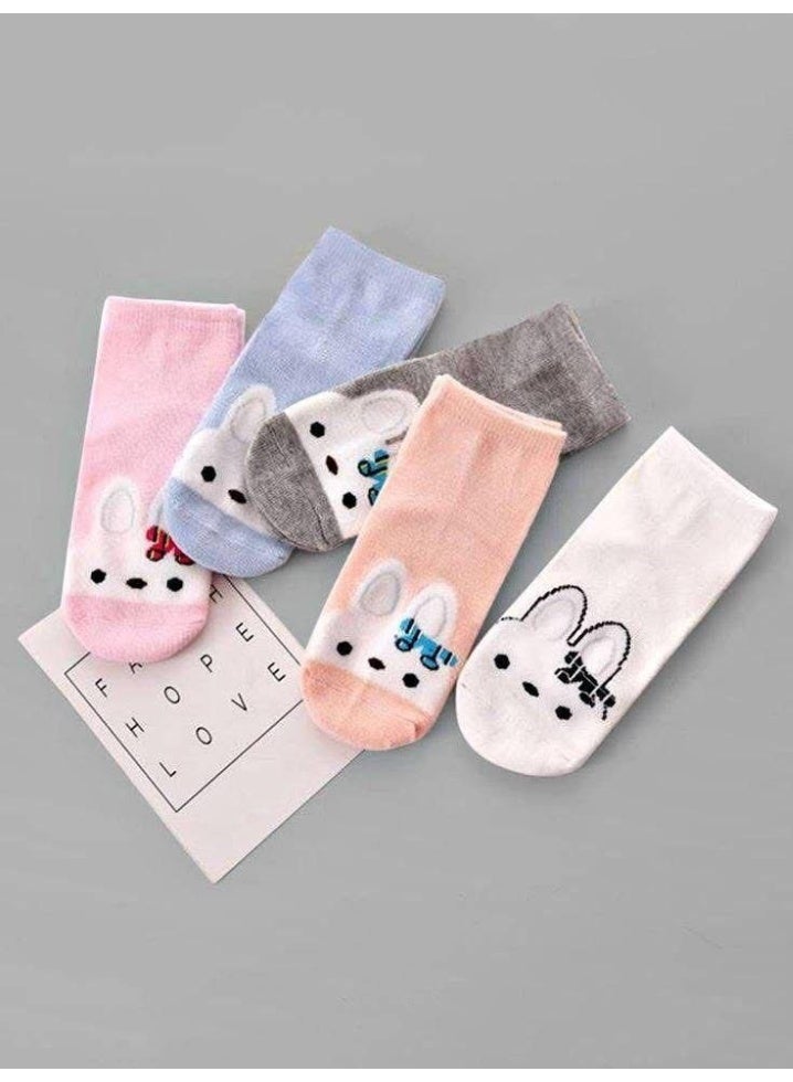 Women's Casual Cotton Ankle Socks Set – Comfortable Everyday Socks for Women (5 Pairs + 1 Gift) – Soft Material - Image 2