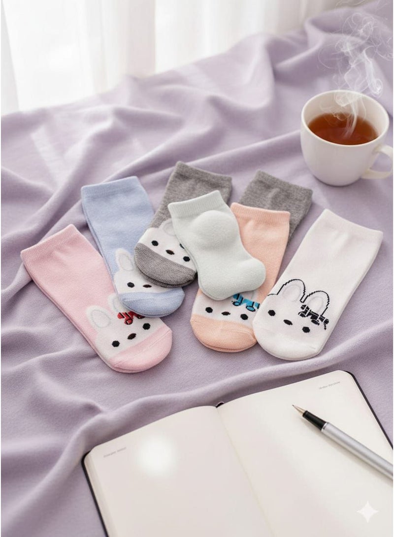 Women's Casual Cotton Ankle Socks Set – Comfortable Everyday Socks for Women (5 Pairs + 1 Gift) – Soft Material - Image 3