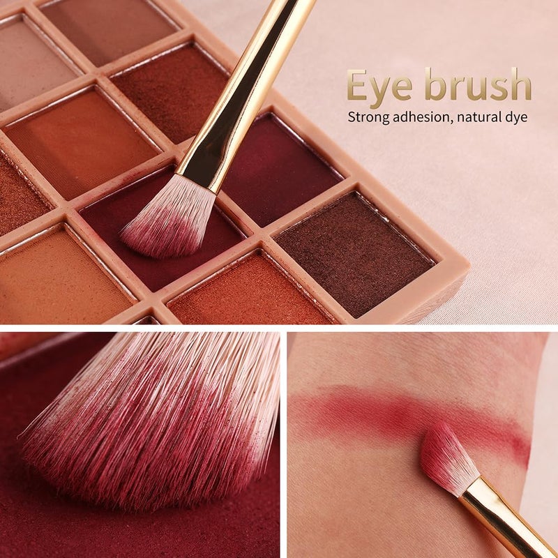 BEILI Makeup Brushes 30Pcs Professional Makeup Brush Set Premium Pink Vegan Synthetic Kabuki Foundation Blending Brush Face Powder Blush Concealers Eye Shadows Make Up Brush Set WhiteRose Gold - Image 4