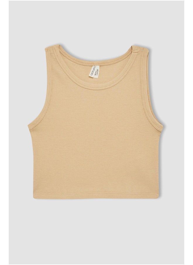 DeFacto - Girl Slim Fit Sleeveless Knitted Top - Image 1