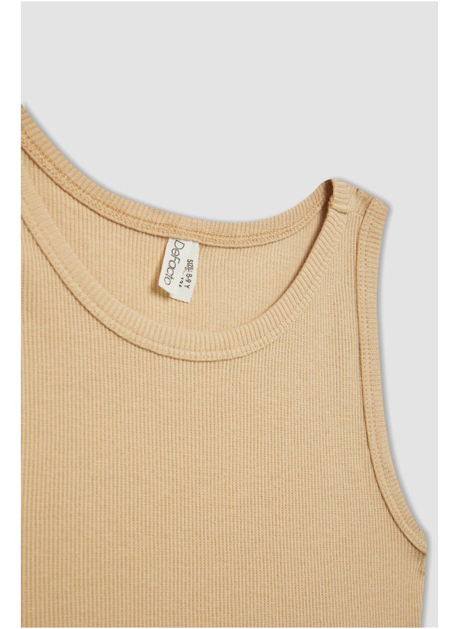 DeFacto - Girl Slim Fit Sleeveless Knitted Top - Image 1