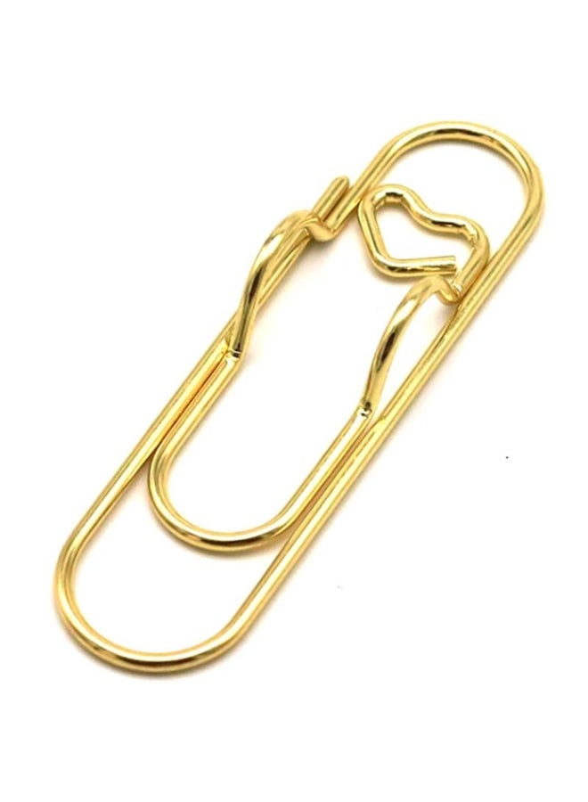Generic 5Pcs Paper Clips Metal Pen Holder Clip School Bookmarks Photo Memo Ticket Clip Stationery Office School Supplies 