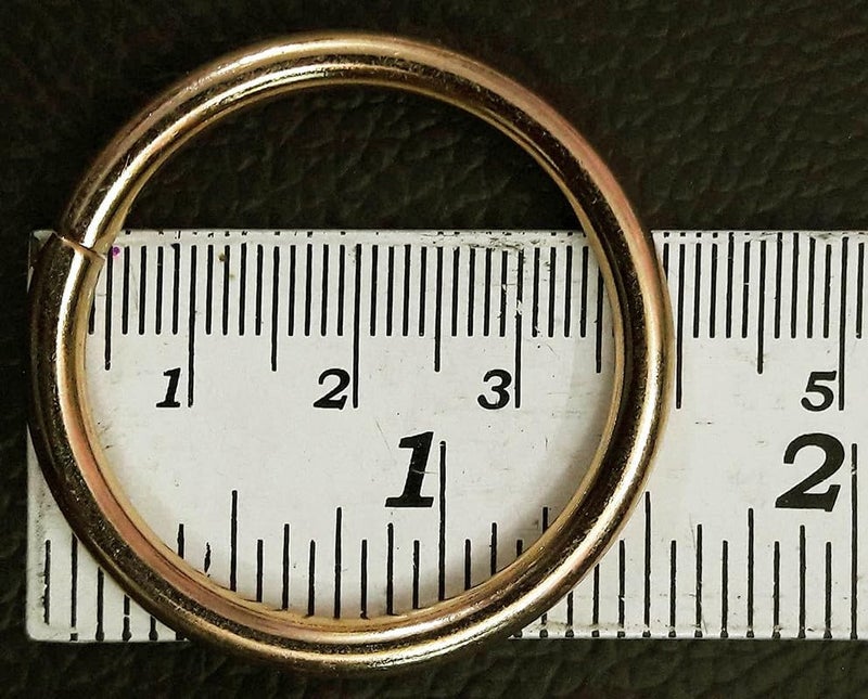 Nimida ® Metal O Ring | Colour - Gold | Pack of 4 | for Bags, Purse, Birds Cage, General Craft and DIY Projects Unwelded Dia 1.5 inches - Image 3