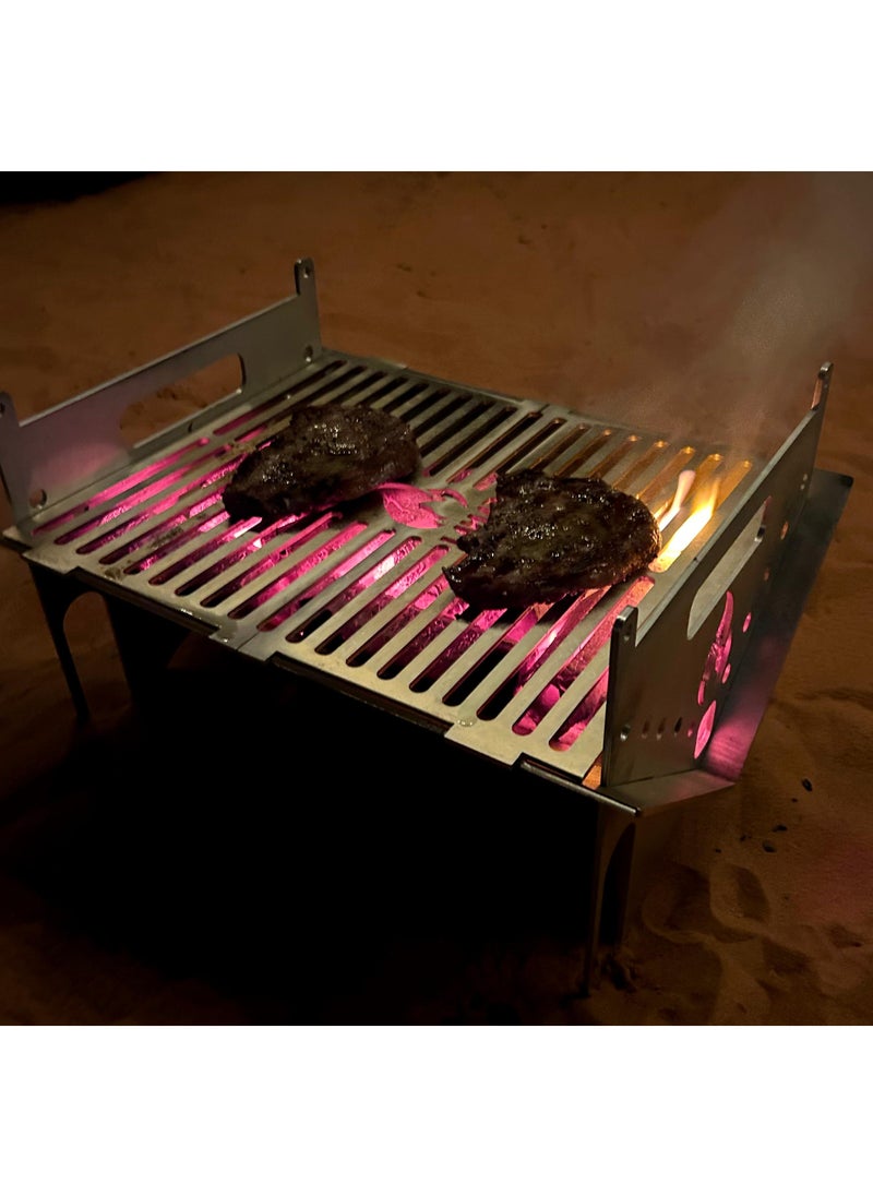 Generic - Solid and rust-resistant portable along carrying Bag BBQ stove with strong thickness - Image 1