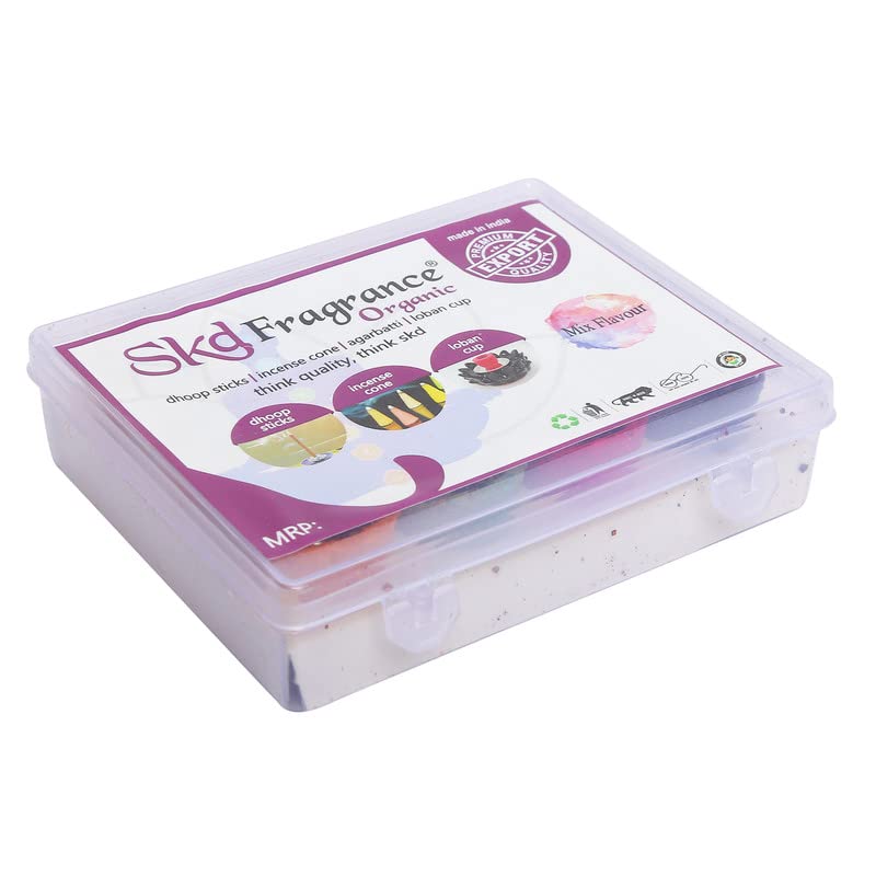 S K D S K D Mix Flavour ChandanRoseGuggal Havan Mini Dhoop Cup with Burner Plate for Pooja MeditationFestivals and Spiritual Events Dhoop Cup for Home OfficeDhoop sambrani Pack 1x12 Cups  - Image 2