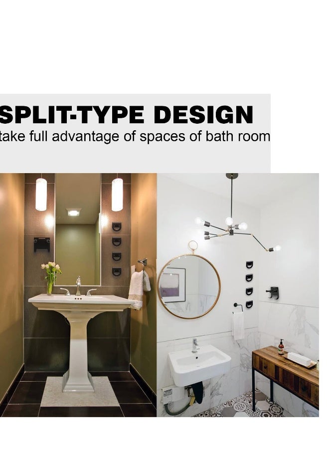 general 5 Pack Wall Mount Hair Dryer Holder for Dyson,Hair Blowdryer Rack Hanger for Bathroom - Image 2