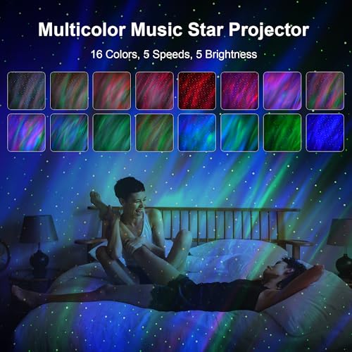 RelaxPad Galaxy Projector,Northern Galaxy Light Aurora, Star Projector with Timer and Remote Control,Night Lights LED for Bedroom Room Decor, Gifts for Kids, Adults, Christmas, Birthday - Image 2