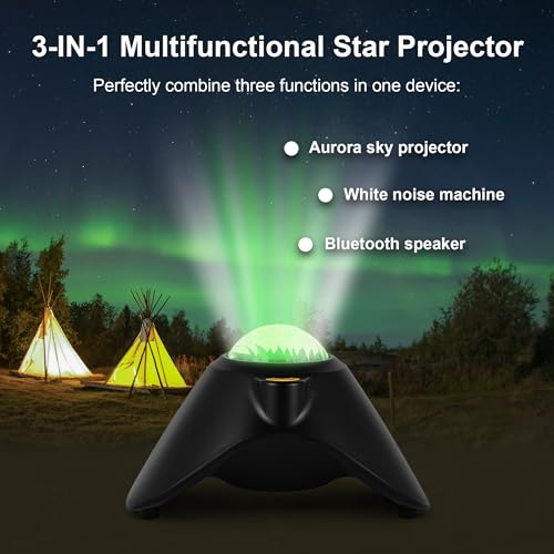 RelaxPad Galaxy Projector,Northern Galaxy Light Aurora, Star Projector with Timer and Remote Control,Night Lights LED for Bedroom Room Decor, Gifts for Kids, Adults, Christmas, Birthday - Image 3
