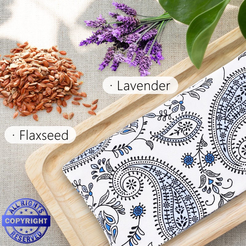 Hihealer Lavender Eye Pillow for Relaxation, Yoga, Sleep â€“ Weighted Eye Mask for Headache, Sinus, Aromatherapy Moist Heat Compress, Meditation Accessory, Relaxation Gift for Women (Purple) - Image 5