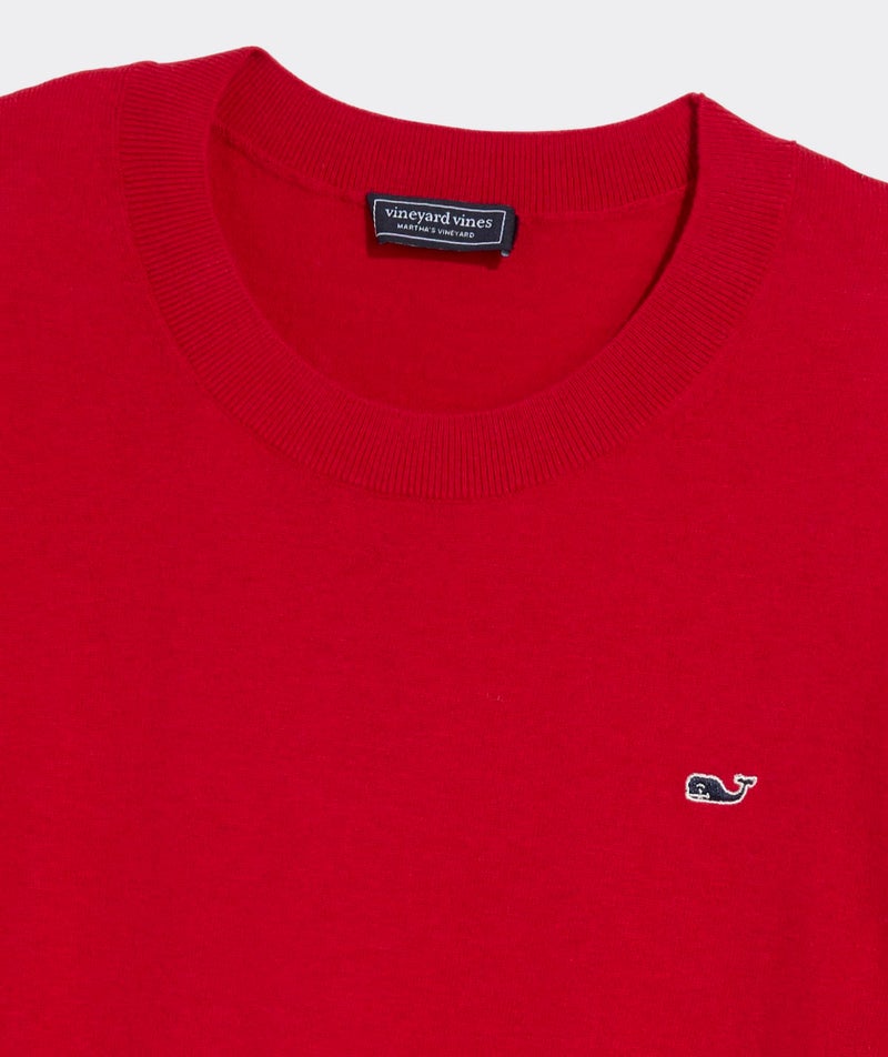 Vineyard Vines Cotton Cashmere Heritage Crewneck Sweater, Red Velvet, XL - Image 2