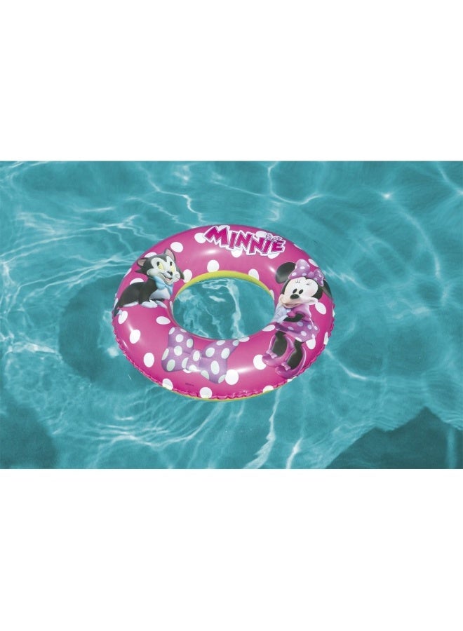 Bestway Swim Ring Minnie 56cm, Multi Colour, Plastic, Pool Floats & Swimming Rings For Garden, For Garden, Poolside, Patio And Family Outdoor Use - Image 1