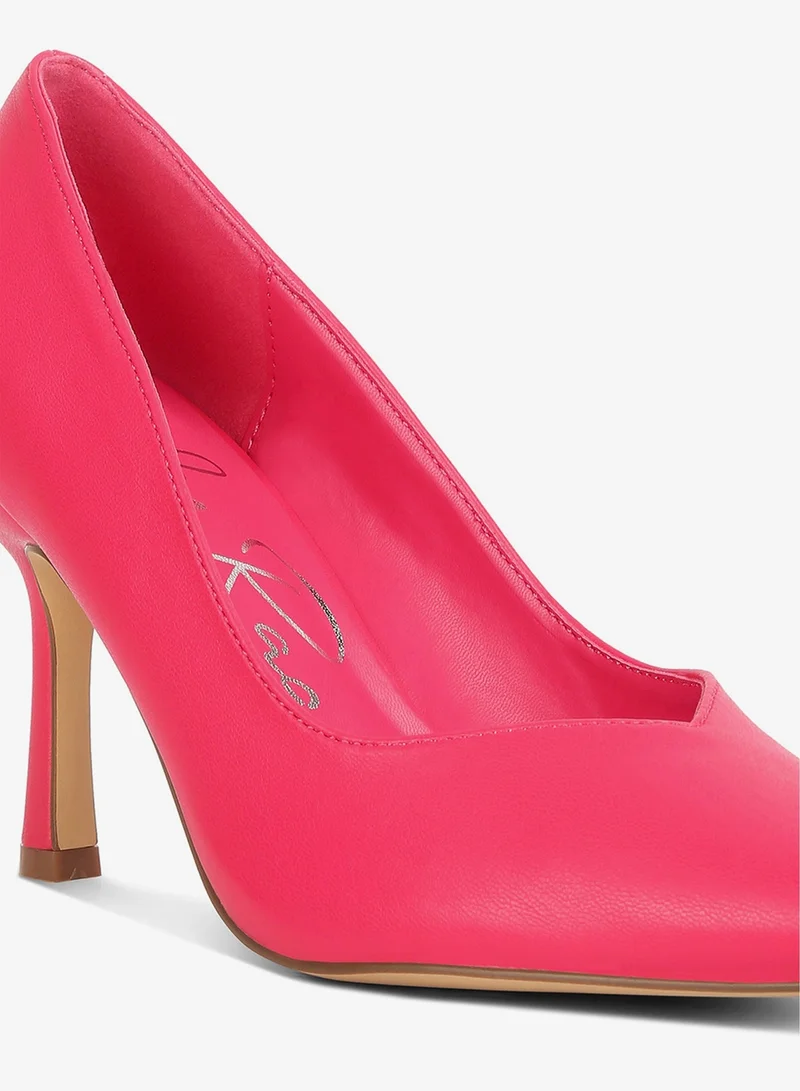 London Rag PINK Point Toe Stiletto Heeled Pumps in Pink for Women | Best Price UAE