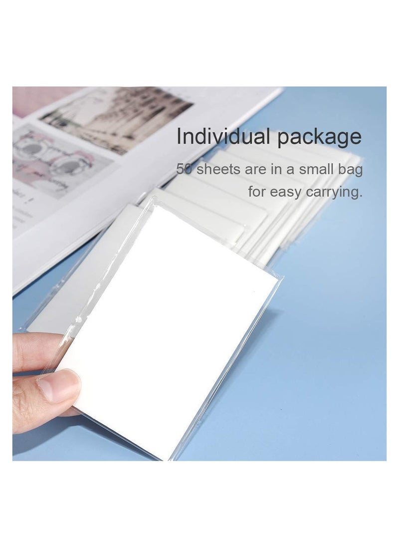 KASTWAVE - Transparent Sticky Notes Pad, 3x3" Waterproof Self-Adhesive Clear Memo Message Reminder, 10 Packs 500 Sheets (3 x 3 Inches) - Image 1