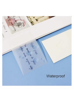 KASTWAVE Transparent Sticky Notes Pad, 3x3" Waterproof Self-Adhesive Clear Memo Message Reminder, 10 Packs 500 Sheets (3 x 3 Inches)  - Image 2