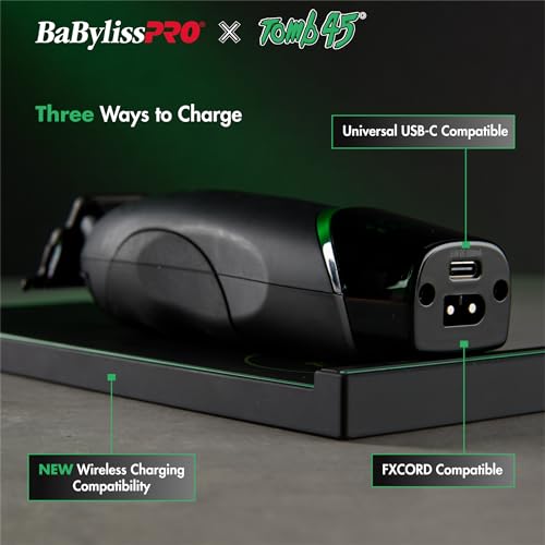 BaBylissPRO مقص شعر بايبيليس برو x تومب45 بشحن لاسلكي للرجال - Image 3