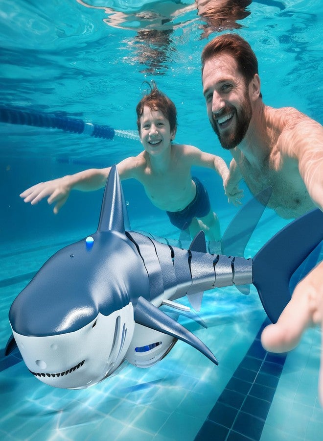 JUKUDAHU 2.4Ghz Remote Control Shark Toys for Kids 6 7 8 Years Old, 1:18 Scale High Simulation Shark for Pool, Bath Toys for Toddlers, Electronic RC Sea Animal, Outdoor Water Gifts - Image 5