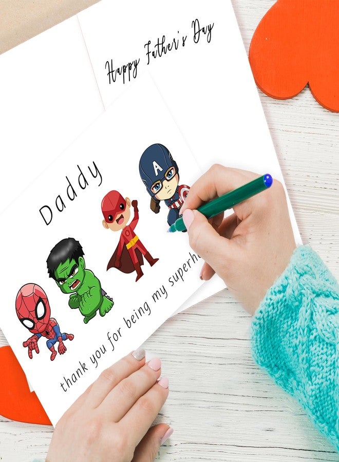 Londue Superhero Fathers Day Gift for Dad, Funny Father's Day Card from Daughter Son, Dad Birthday Gifts for Men -Thank You for Being My Superhero - Image 3