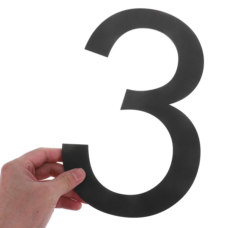 Modern Stainless Steel Vertical Floating House Numbers 10 Inch Outdoor Address Plaque - Image 4