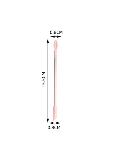 Mini Silicone Double-headed Sharp Scraper Spoon Cosmetic Skin Care Products Extraction Tool Set Including Avocado Jam Scraper-Specifications:Pink# Mini